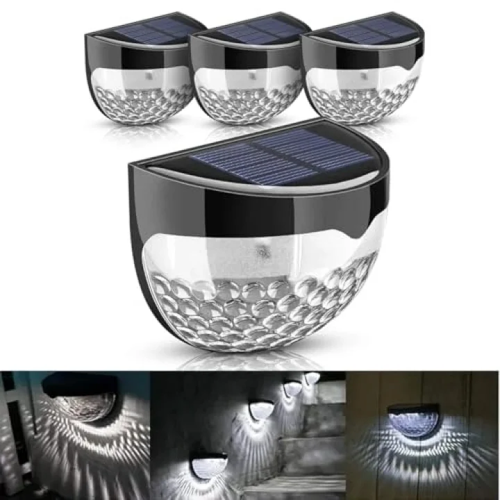 Güneş Enerjili Duvar ve Çit LED Aydınlatma 4 Adet/GT-SL23