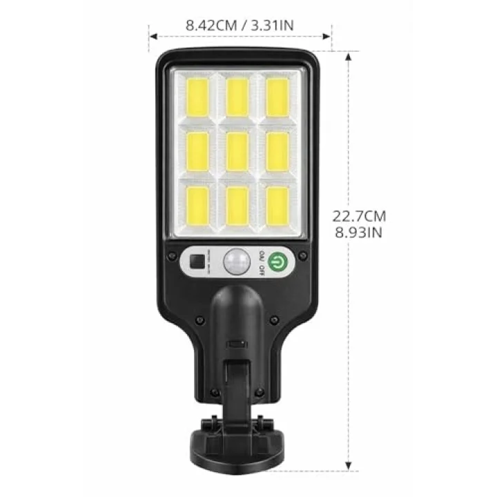 Güneş Enerjili Sensörlü Solar LED Lamba 72 LED Hareket Algılayıcılı Dış Mekan Duvar Aydınlatması Su Geçirmez Güvenlik Bahçe Balkon Garaj Aydınlatma