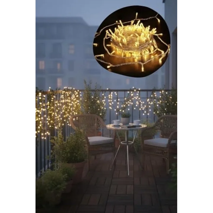 Günışığı Renk 5 Farklı Işık Modlu 10 Metre Eklemeli Dekor Boncuk Model Dekoratif Led