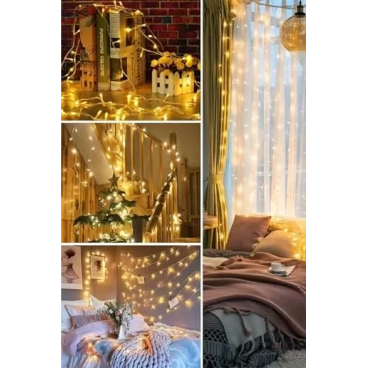 Günışığı Renk 5 Farklı Işık Modlu 10 Metre Eklemeli Dekor Boncuk Model Dekoratif Led