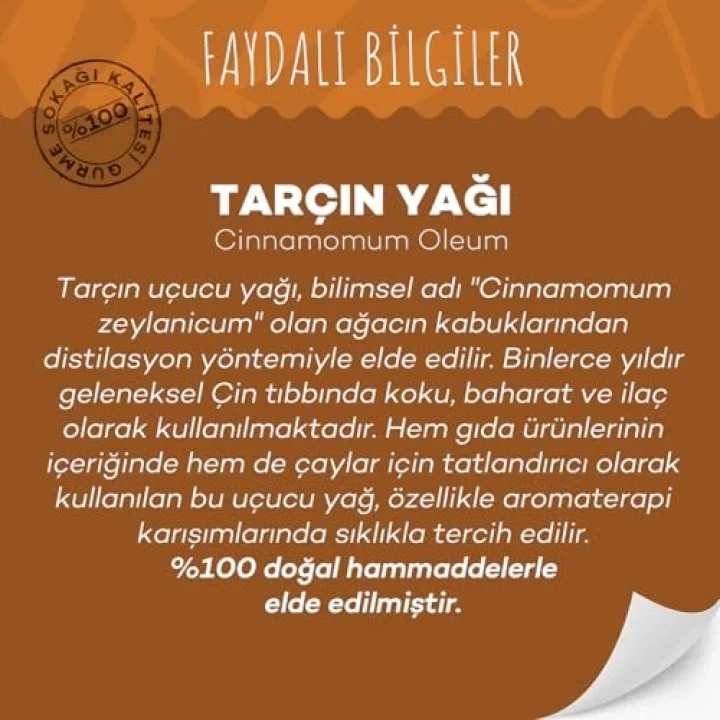Gurme Sokağı Tarçın Yağı 10 Ml