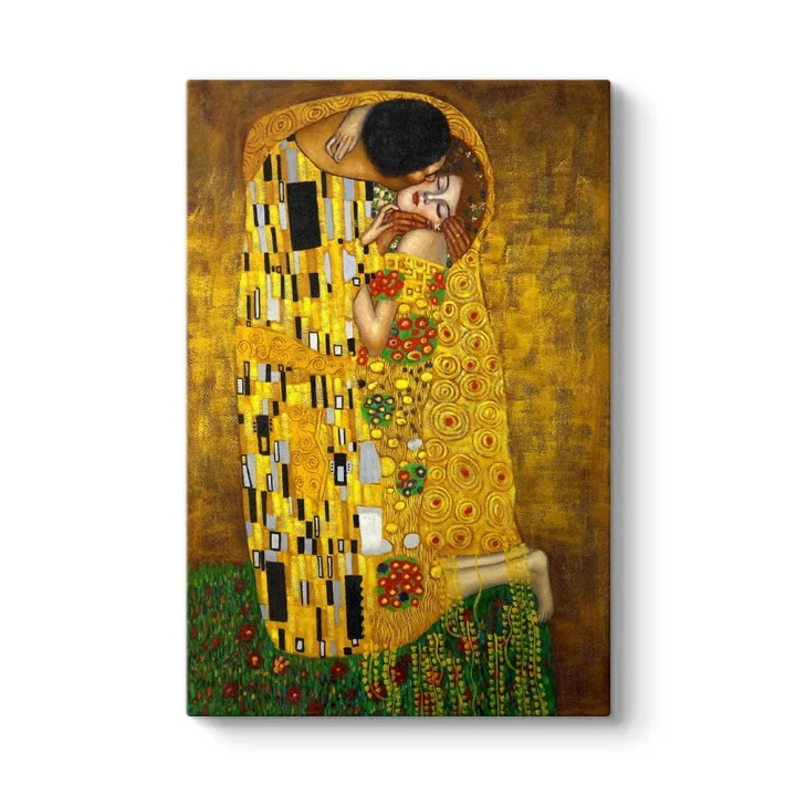 Gustav Klimt - The Kiss Tablosu 100 x 140