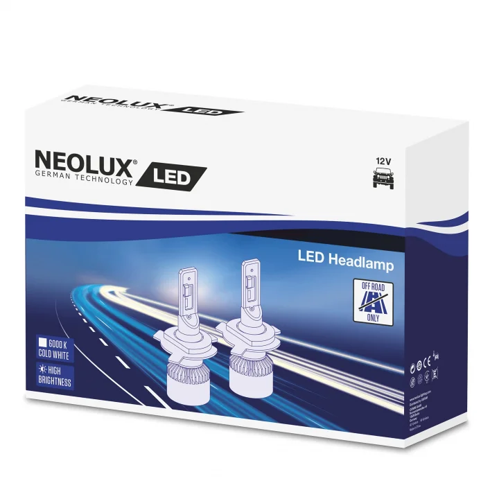 H4 LED 6000k Tam Beyaz (2li Paket)