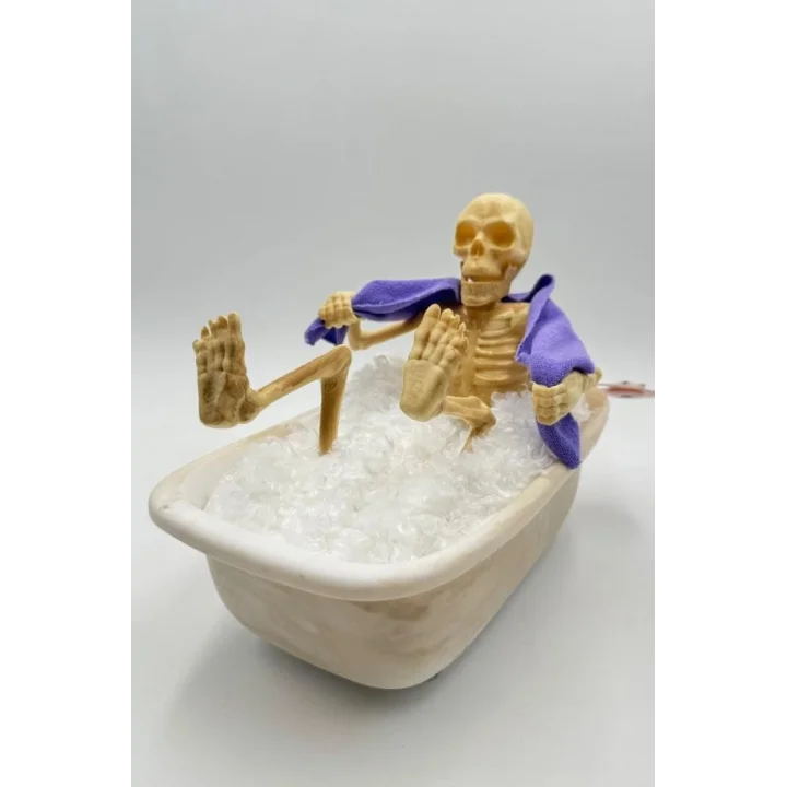 Halloween Cadılar Bayramı Duş Alan Küvetli İskelet