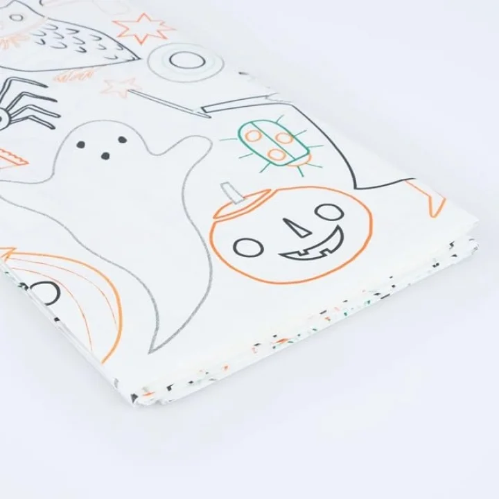 Halloween Colour In Activity Tablecloth - Cadılar Bayramı Aktivite Masa Örtüsü