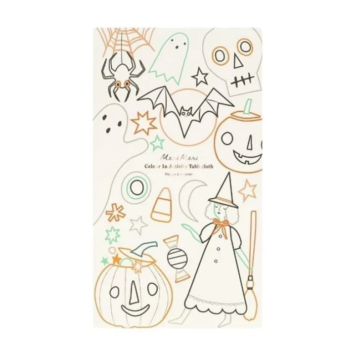 Halloween Colour In Activity Tablecloth - Cadılar Bayramı Aktivite Masa Örtüsü