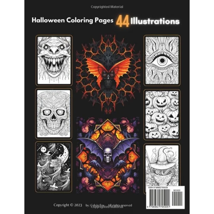 Halloween Ghoulish Patterns: Chillingly Creative Halloween Ghoulish Patterns: Spooky Designs for Coloring Fun, Ideal for Kids and Adults Alike