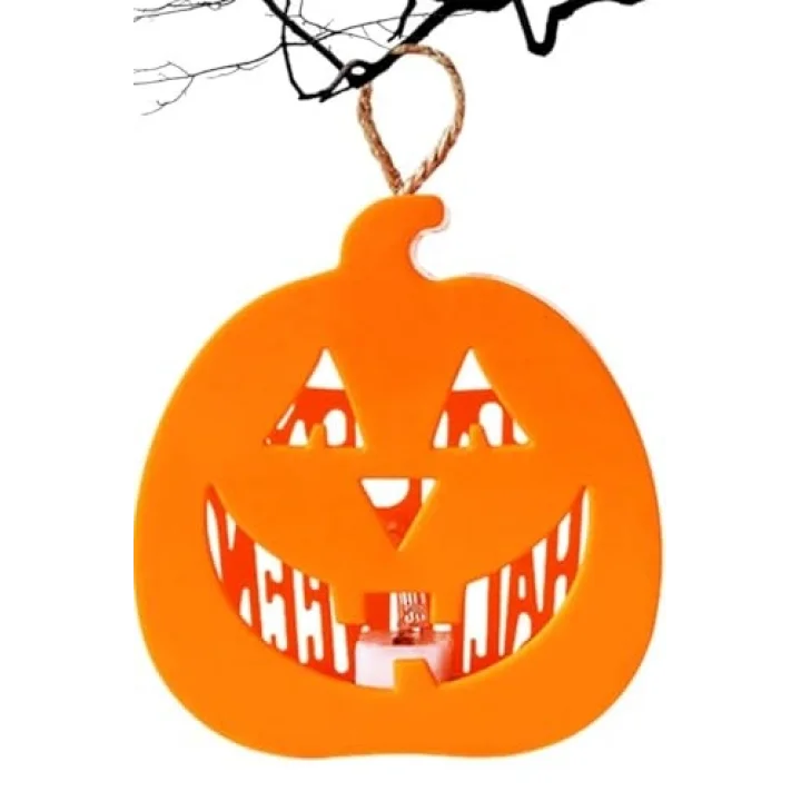 Halloween Işıklı Masa Süsü Balkabağı
