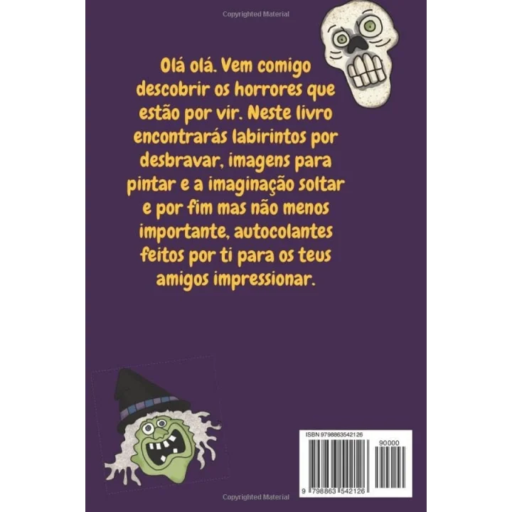 Halloween livro de atividades para crianças