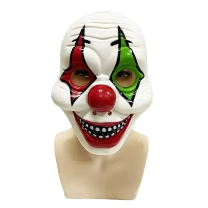 Halloween Maske Palyaço Kırmızı Yeşil