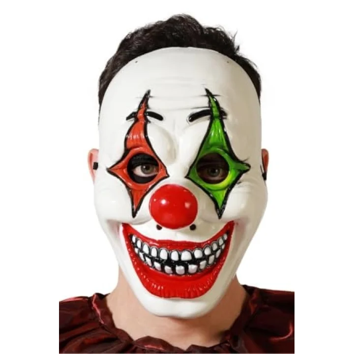 Halloween Maske Palyaço Kırmızı Yeşil