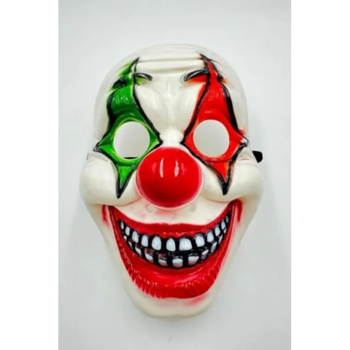 Halloween Maske Palyaço Kırmızı Yeşil
