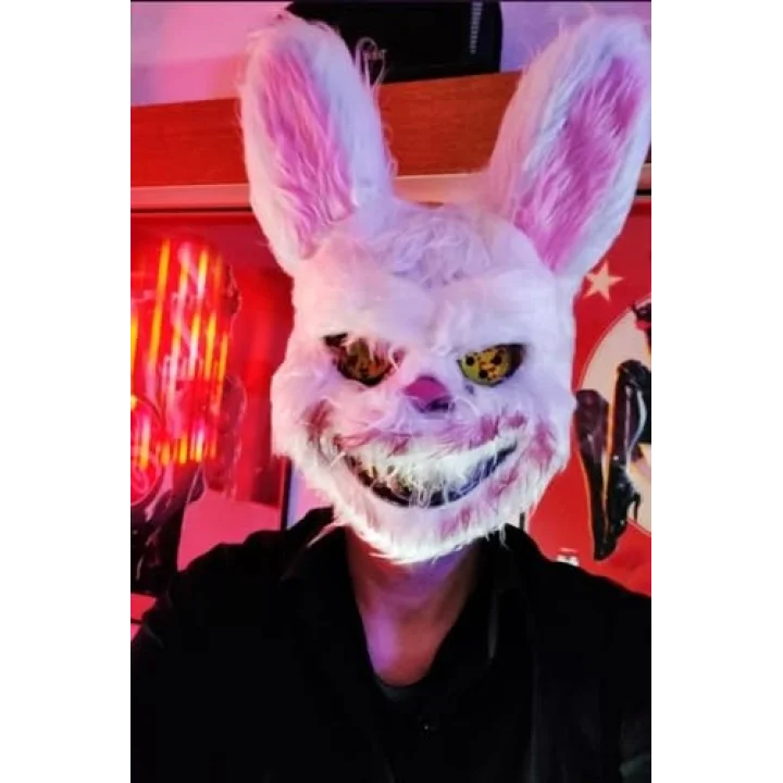 Halloween Maske Tüylü Tavşan