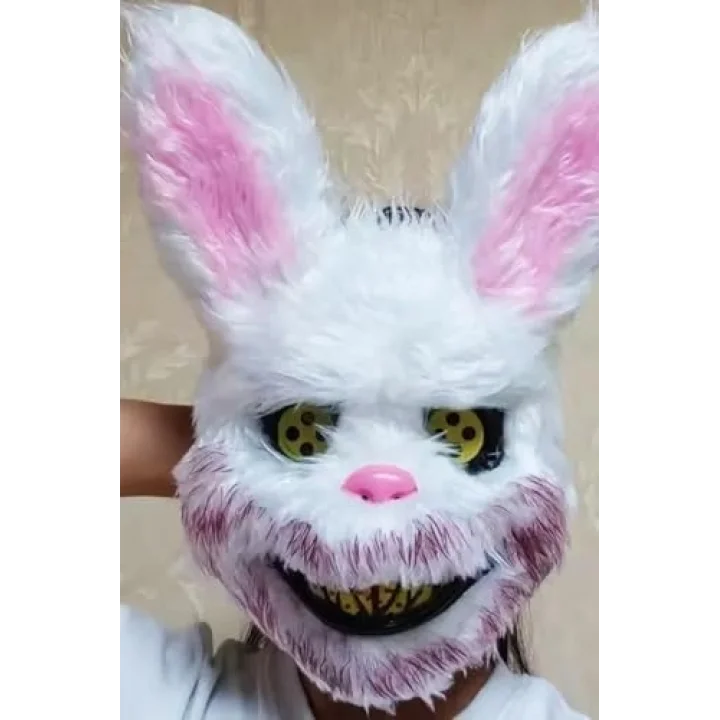 Halloween Maske Tüylü Tavşan