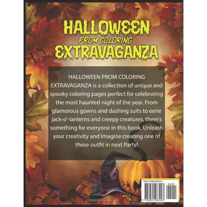 HALLOWEEN PROM COLORING EXTRAVAGANZA