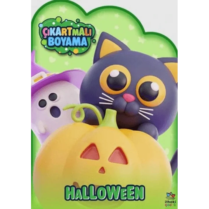 Halloween Zamanı - Çıkartmalı Boyama Kitabı