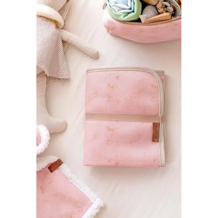 Hamur Anne Bebek Bakım Yenidoğan Alt Açma Değiştirme Pedi Minderi Örtüsü Solid P.Pembe