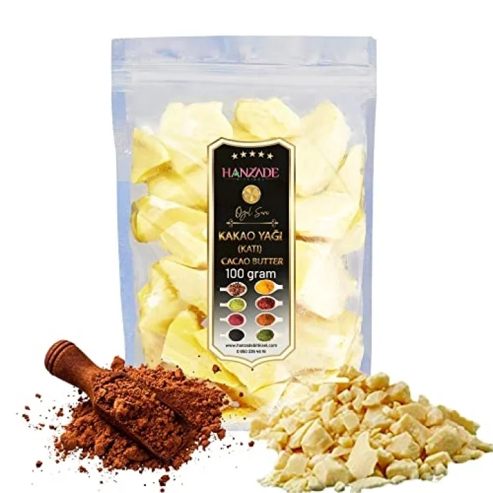 Hanzade Bitkisel Yenilebilir Saf Katı Kakao Yağı 100 Gr