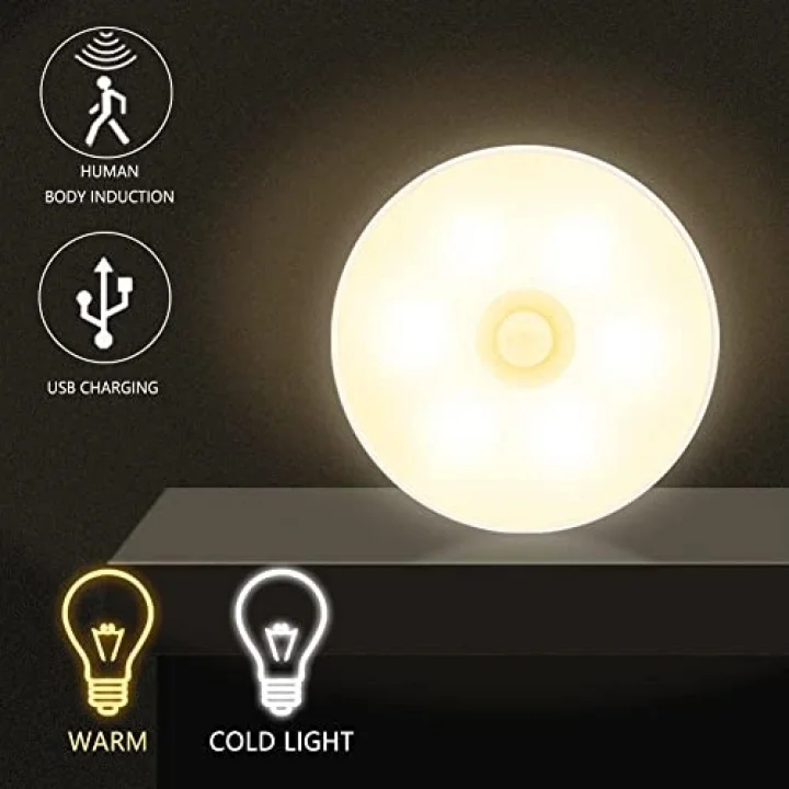 Hareket Sensörlü USB Şarjlı Lamba Led Işık Sensörlü Lamp Gece Lambası Hareket Sensör Led Sensör Lamba