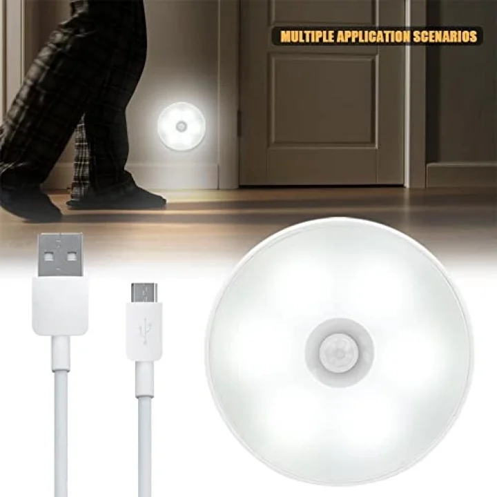 Hareket Sensörlü USB Şarjlı Lamba Led Işık Sensörlü Lamp Gece Lambası Hareket Sensör Led Sensör Lamba