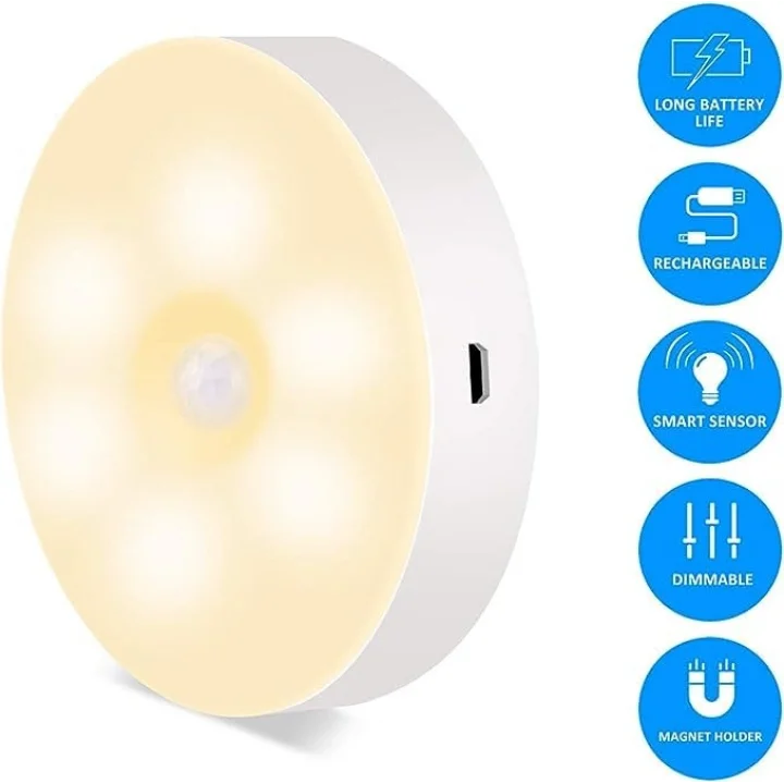 Hareket Sensörlü USB Şarjlı Led Işık Lamba - Gece Lambası