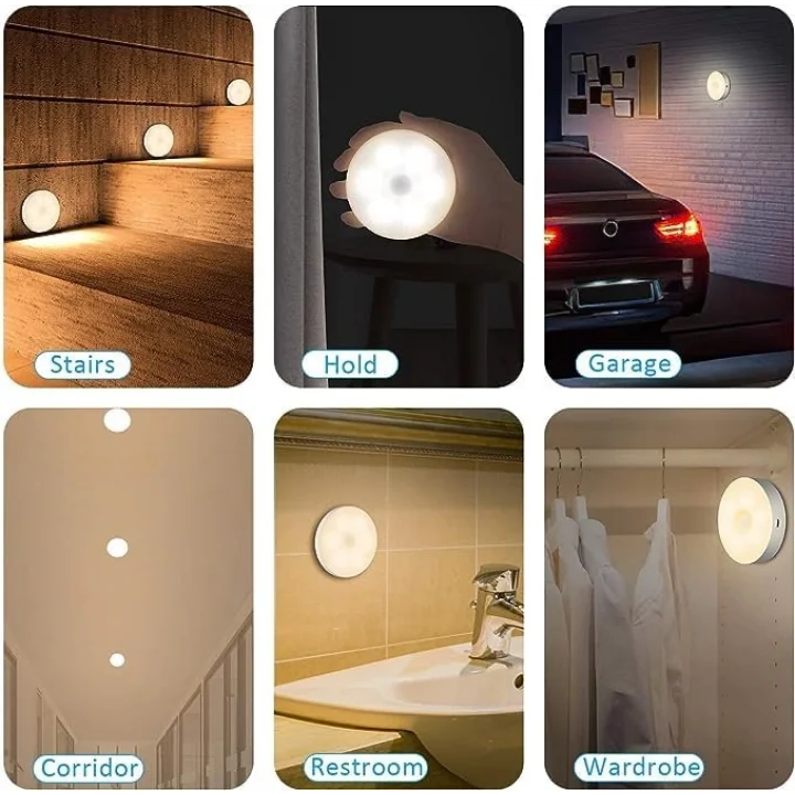 Hareket Sensörlü USB Şarjlı Led Işık Lamba - Gece Lambası