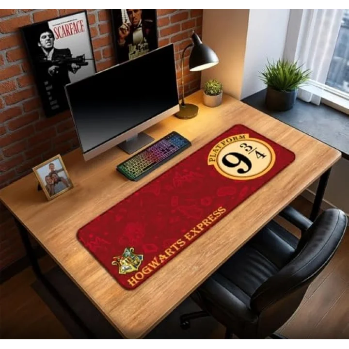 Harry Potter Hogwarts Oyun Gaming Klavye Mouse Pad Masa Matı 70x30 cm