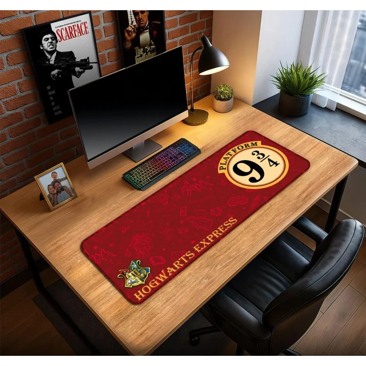 Harry Potter Hogwarts Oyun Gaming Klavye Mouse Pad Masa Matı 70x30 cm