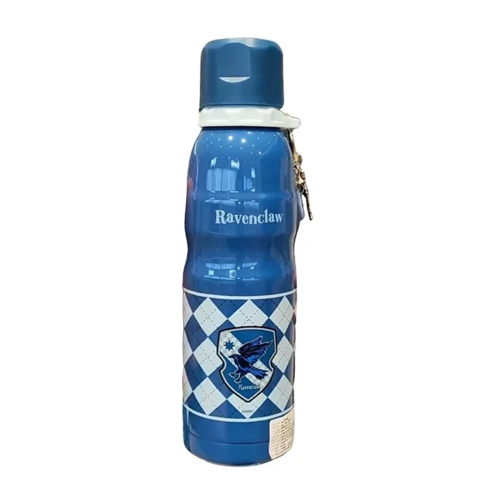 Harry Potter Lisanslı Charmlı Termos, 600 ml Kapasite, Mavi