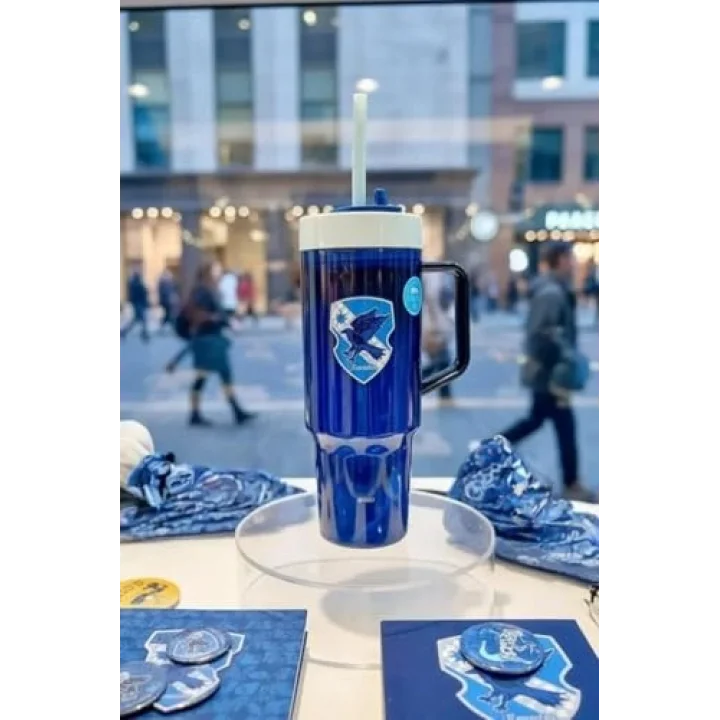 Harry Potter Lisanslı Kulplu Plastik Şişe (1250ml) - Rawenclaw