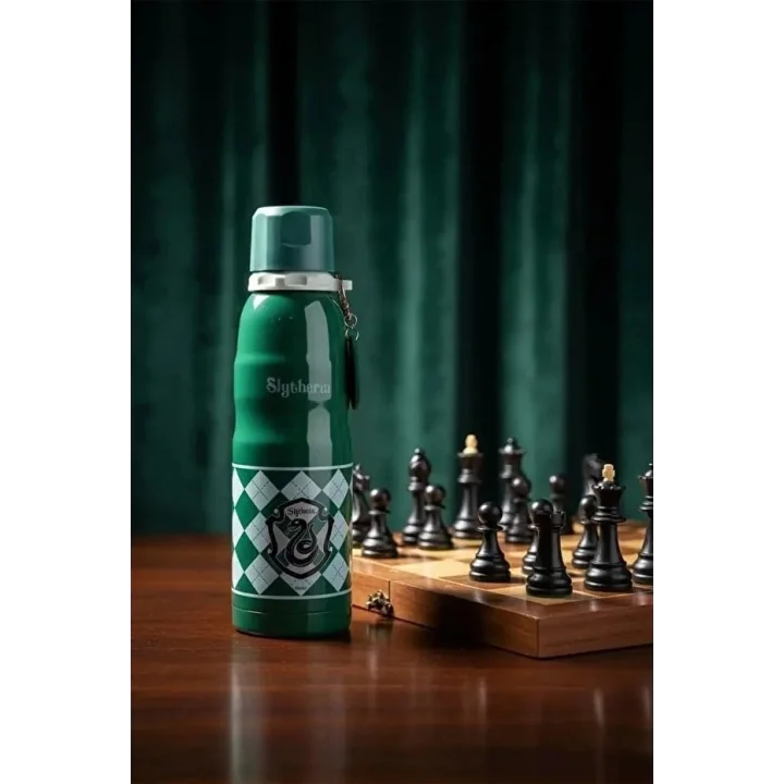 Harry Potter Lisanslı, Uçlu Termos, 600 ml Kapasite, Yeşil