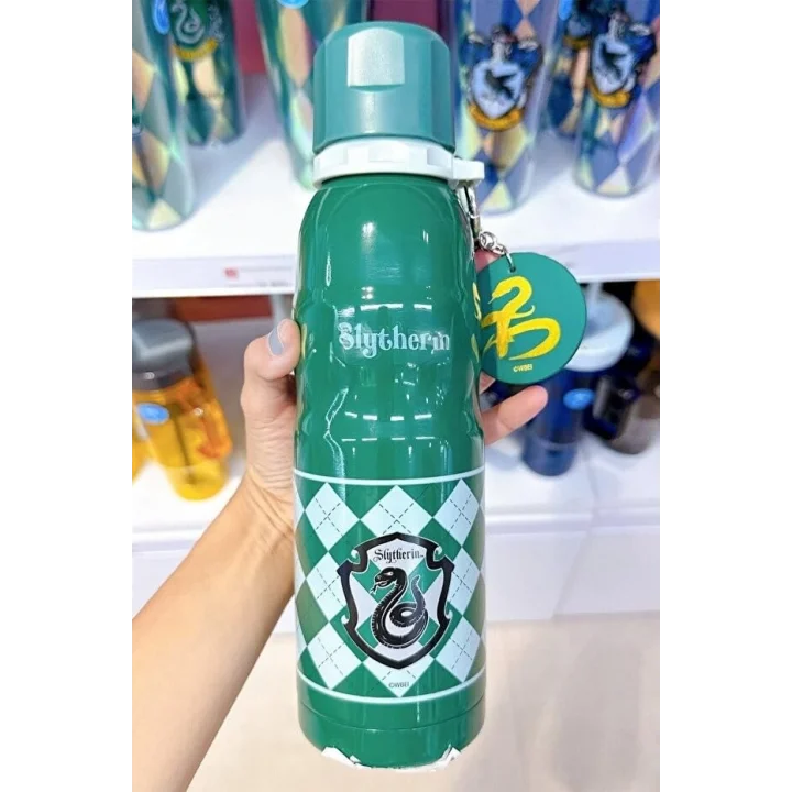 Harry Potter Lisanslı, Uçlu Termos, 600 ml Kapasite, Yeşil
