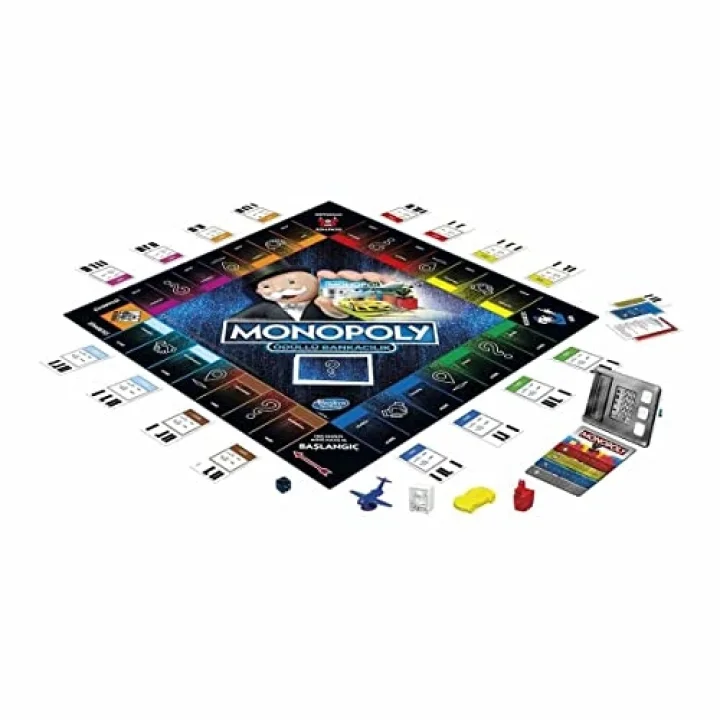Hasbro Gaming Ödüllü Bankacılık Kutu Oyunu, 8+ yaş, 2-4 oyuncu