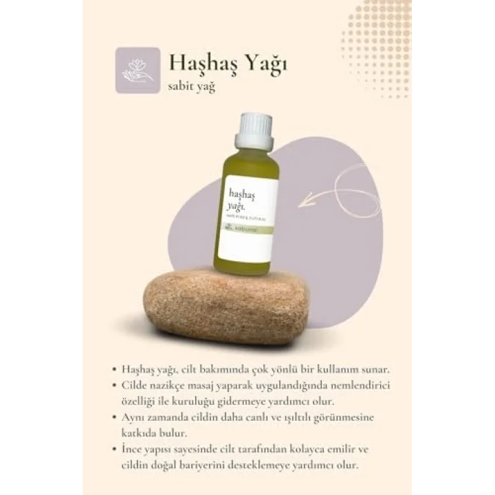 Haşhaş Yağı 50 ml - Nemlendirici Cilt Bakım