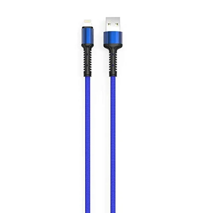 Hasır Kırılmaya Dayanıklı 2m LS64 Lightning Usb Kablo Kırmızı