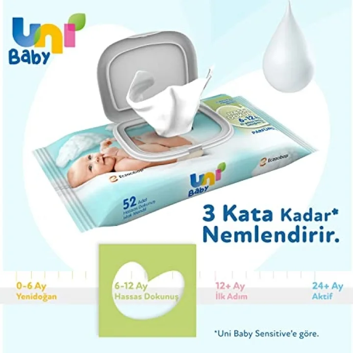 Hassas Dokunuş Islak Mendil 52 Yaprak