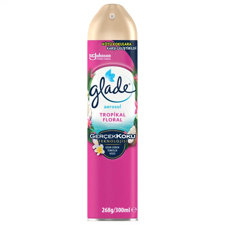 Hava Tazeleyici Aerosol, Oda Kokusu, Tropikal Floral, 300ml