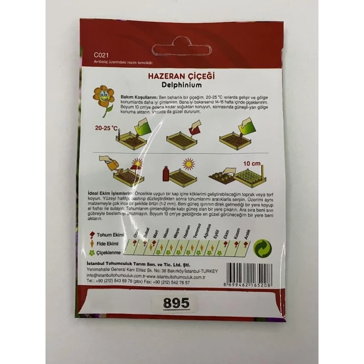 HAZERAN (ÇOKLU TOHUM) - 200 Tohum - KARIŞIK Renk