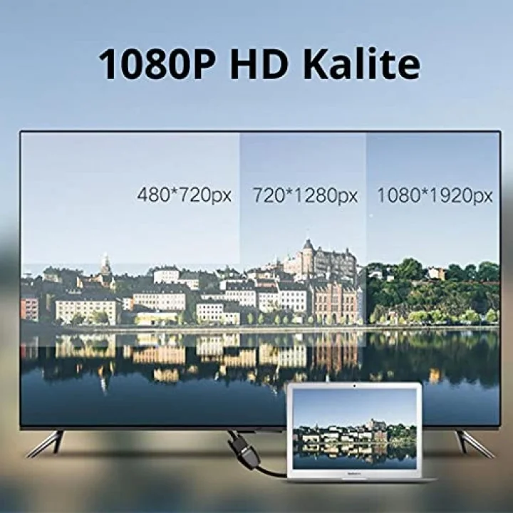 HDMI to VGA Dişi Çevirici Adaptör Siyah