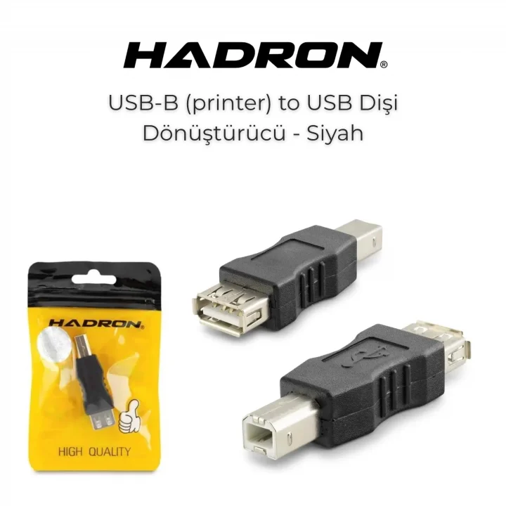 HDX1354 USB-B (M) TO USB (F) ÇEVİRİCİ PRINTER SİYAH