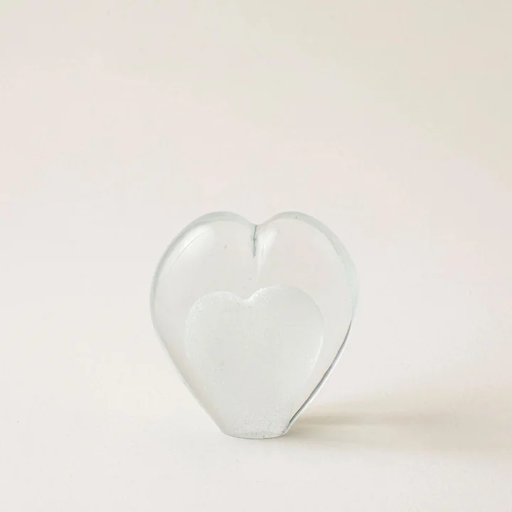 Hearto Kağıt Ağırlığı S Transparan