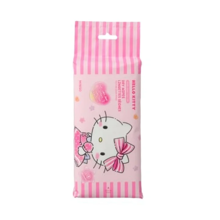 Hello Kitty Lisanslı İnci Dokulu Kuru Mendil (80 Adet) by