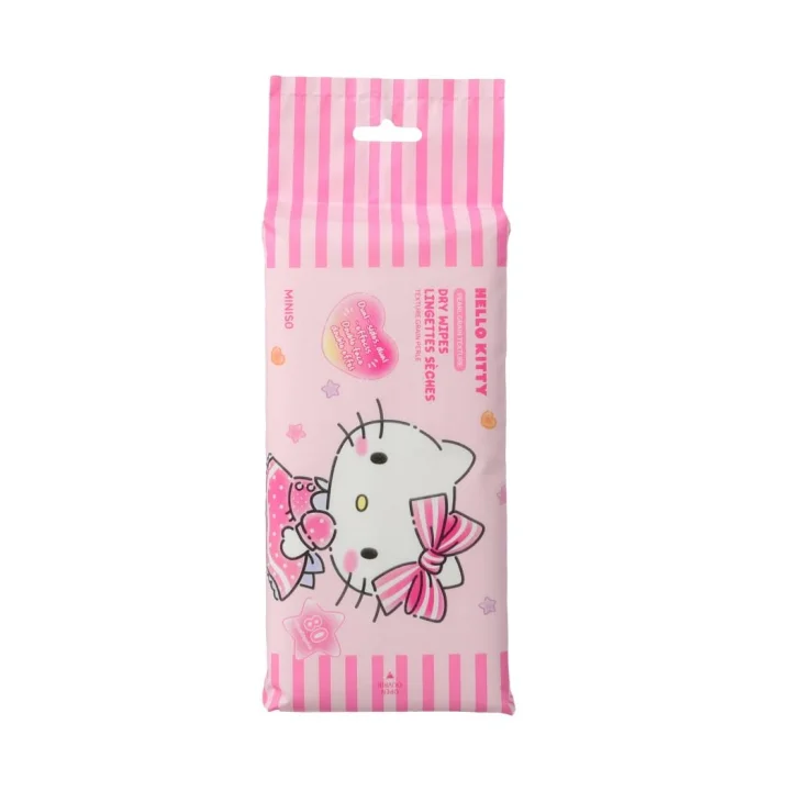 Hello Kitty Lisanslı İnci Dokulu Kuru Mendil (80 Adet) by