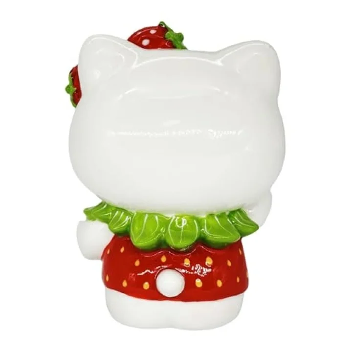 Hello Kitty Loves You with Strawberry Bow Sevimli Göz Kırpma Heykelcik