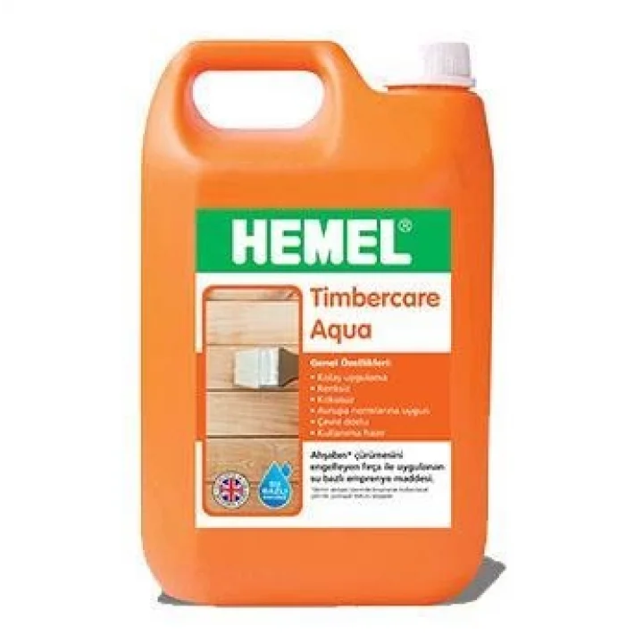 Mey İthalat® Hemel Timbercare Aqua Emprenye 5 Litre Şeffaf