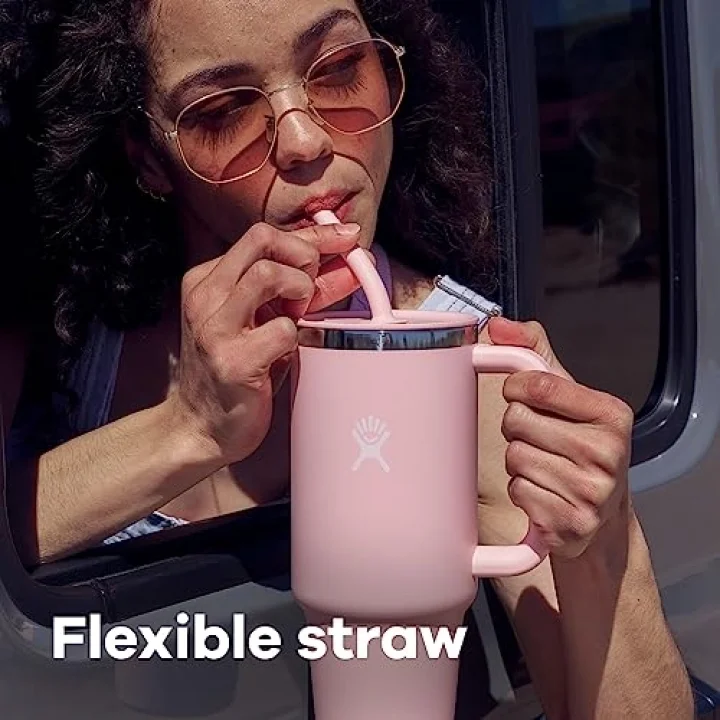 Her Yerde Saplı Seyahat Bardak 32oz Trillium, Paslanmaz Çelik