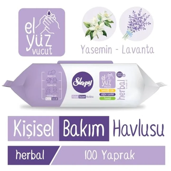 Herbal Kişisel Bakım Havlusu 100 Yaprak