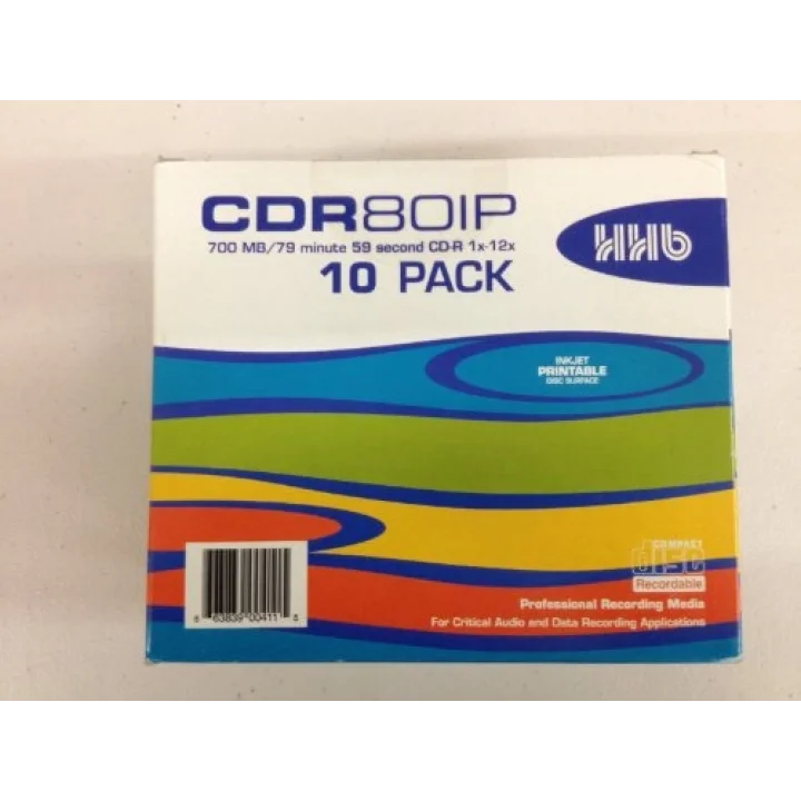 HHB Yazdırılabilir CDR 80 700MB Disk (10lu Paket Fiyatı)