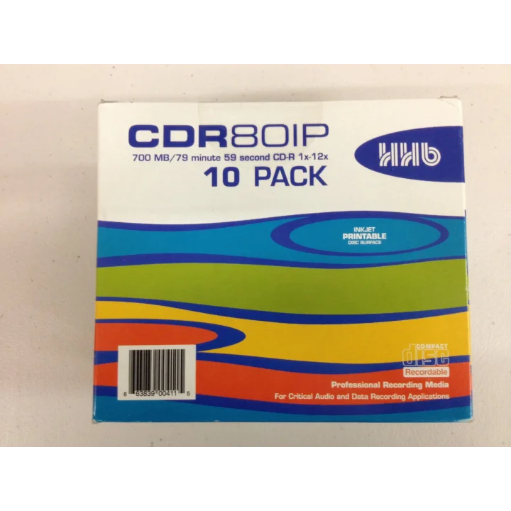 HHB Yazdırılabilir CDR 80 700MB Disk (10lu Paket Fiyatı)
