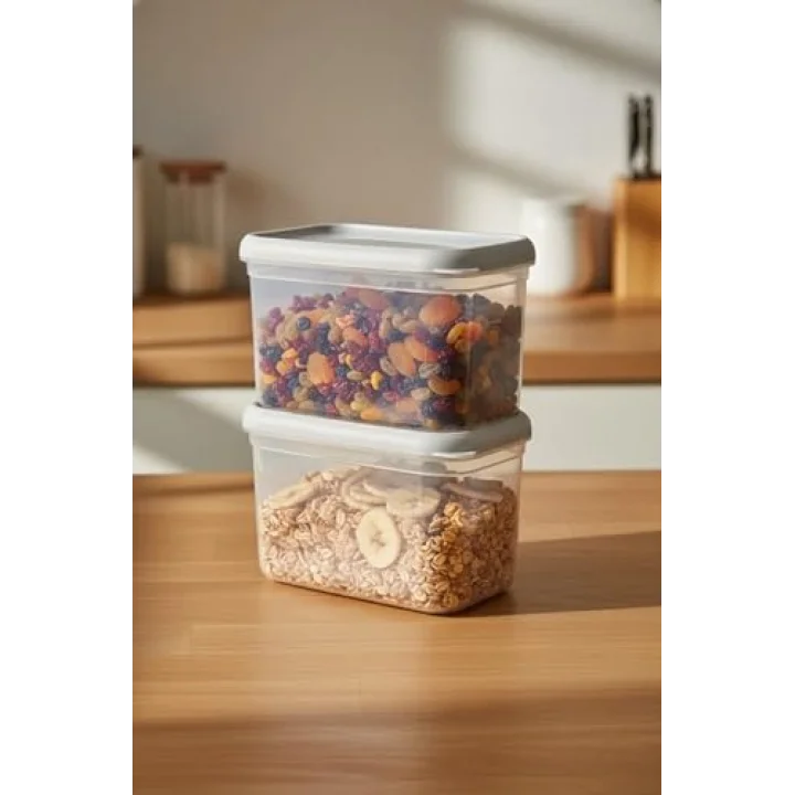 Hide Plus 2Li Saklama Kabı 1900 Ml Beyaz